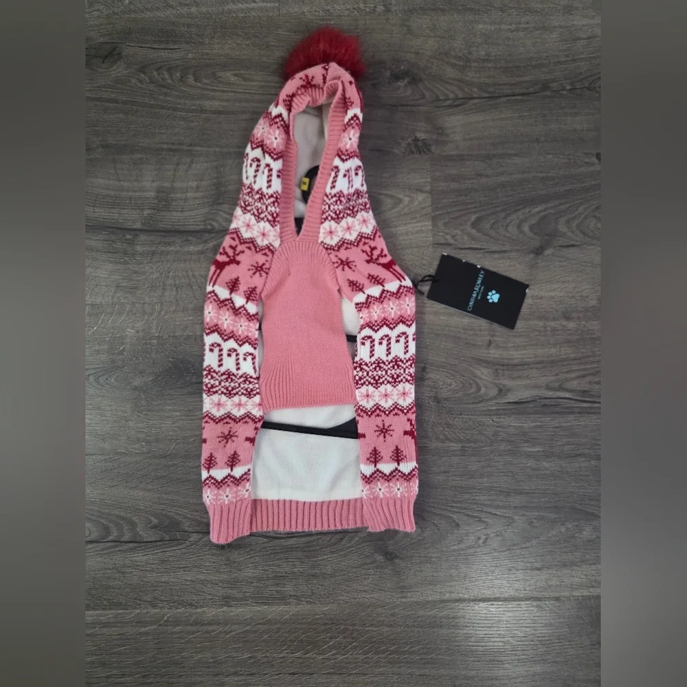 Cynthia Rowley Dog Holiday Sweater Size M NWT